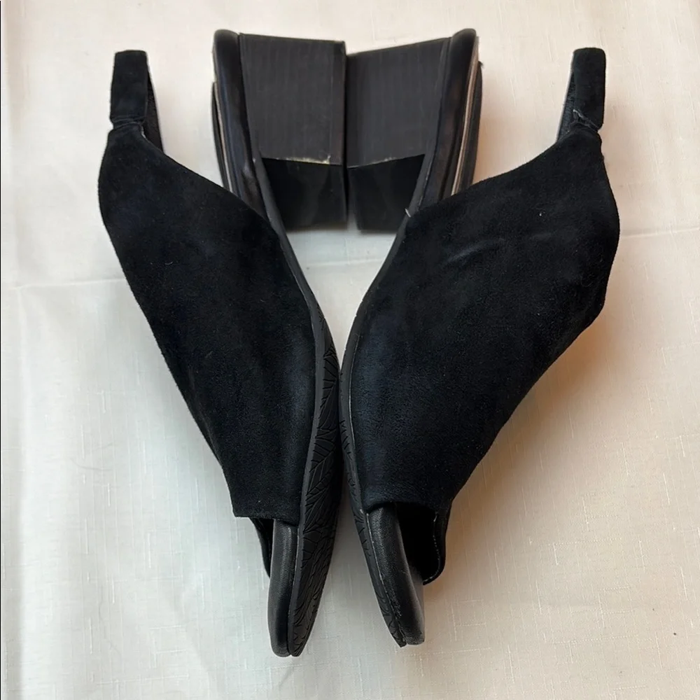 🍴SoftWalk Blacksuede  Slingback sandals s2004-003